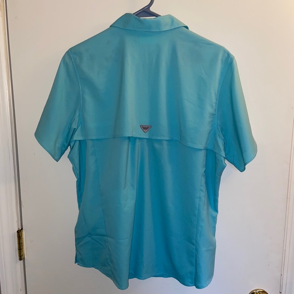Columbia PFG Light Blue Women’s T-Shirt L -SOLD - Picture 7 of 13